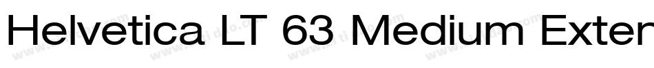 Helvetica LT 63 Medium Extended字体转换
